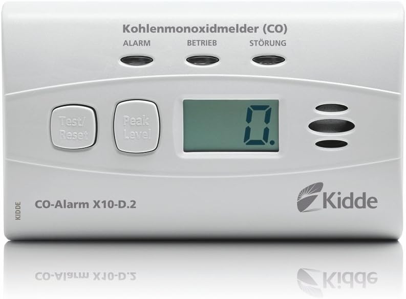 Kidde carbon monoxide detector X10-D.2 10llDC0,&nbsp;CO-alarm, white, 1&nbsp;piece
