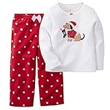 Carter's Baby Girls' 2-Piece Fleece Christmas PJs