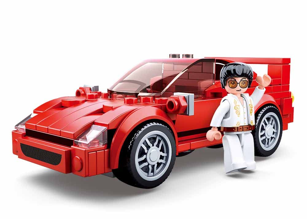 Sluban - Model Bricks-F40 Car(163pcs), M38-B0706D, Multicoloured