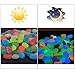 Solar 400 Pcs Colorful Glowing Stones, Glowing Garden Resin Pebbles,Garden Decor Glowing Stones Luminous Rocks for Outdoor Walkway Driveway,Luminous Stones for Plants Pot, Fish Tank,Swimming Pool etc