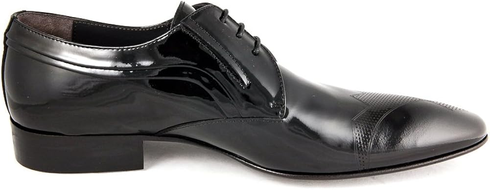 mens black leather lace up shoes