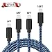 Xpener iPhone Cable, 4Pack 3FT 6FT 6FT 10FT Nylon Braided 8 Pin iPhone Lightning Charger to USB Cable Compatible with iPhone X, iPhone 8/8 Plus/7/7 Plus/6s/6s Plus/6/6 Plus/iPad (Blue)