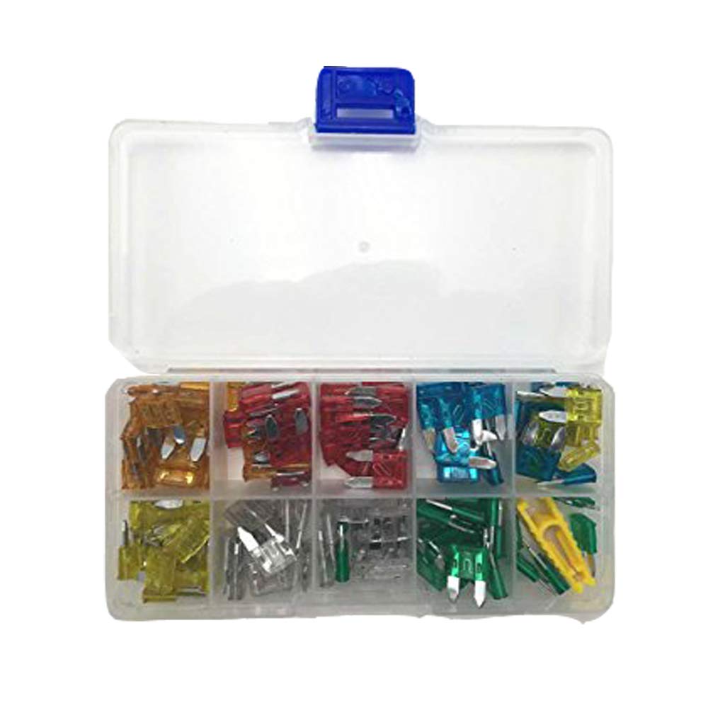 120pcs Assorted Car Truck Mini Blade Fuse Assortment 5A 10A 15A 20A 25A 30A Automotive Replacement Fuse Set