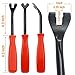 Powseed Auto Repair Set 1pcs Steel Fastener Removal Open Door Panel, 20 pcs 8mm and 20pcs 10mm Push-Type Plastic Bumper Fender Rivet Clips