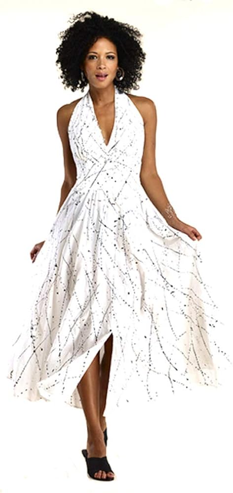 white halter sundress