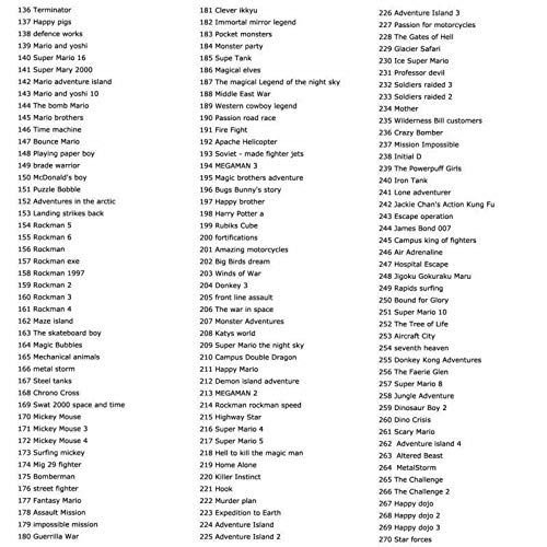 369 in 1 Game Cartridge Console Card 32 Bit Video Game Compilations Collection 369 in 1 English Language Version