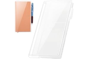 DILVREWA Clear Cover for Hobonichi Weeks Planner- 8.0x7.7 Inches,Plastic Book Cover for Weeks Book,Protective Sleeves Compatible with April Start & Mega Planners(1-Pack)