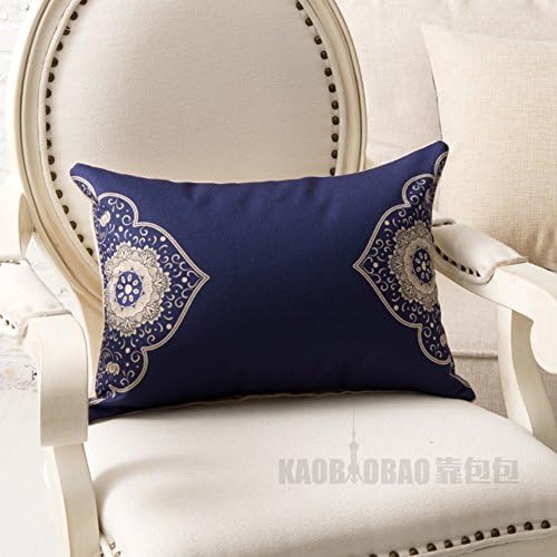Chinese-style sofa cushions/Classic blue and white pillow/continental antique cushion/Back cushion/waist cushion -G 35x50cm(14x20inch)VersionA