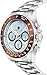HENRY JAY Mens Stainless Steel Multifunction Specialty Aquamaster Watch with GMT-Day-Date and Tachymeter Display