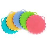 INNERNEED Food-Grade Silicone Non Stick Dishwashing Brush Kitchen Dish Cleaning (5 mix color)