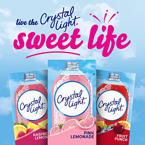Crystal Light Pink Lemonade Naturally Flavored Powdered Drink Mix, 10