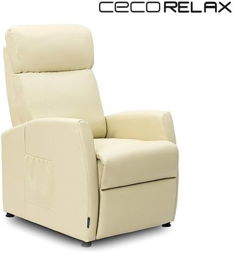 Sillón Relax Masajeador Compact Push Back Beige Cecorelax 6181