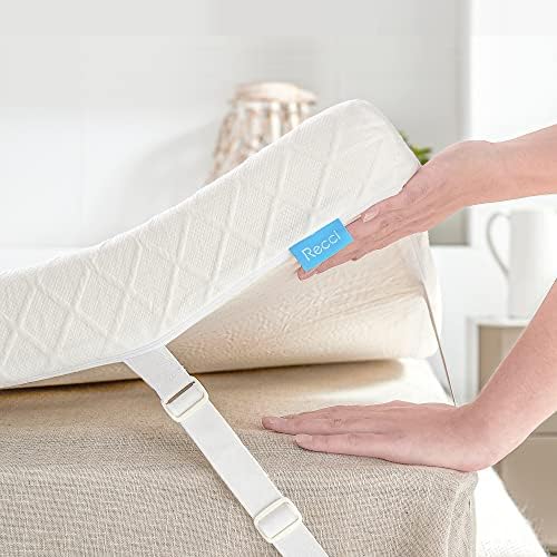 RECCI 2 Inch King Mattress Topper, PressureRelieving Memory Foam Mattress Topper for Back Pain