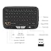HEYNOW H18 Multifunctional 2.4GHz Wireless Mini Keyboard with Whole Panel Touchpad Mouse Combos,Rechargable Li-ion Battery Remote Control for PC, Xbox 360, Android TV Box, Computer, Laptop (Black)