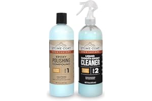 Stone Coat Countertops Polishing and Cleaning Kit (32Oz) Removes Micro Scratches, Restores Shine, Maintains Epoxy Surfaces after Sanding for Tables, Countertops, Shower Walls, and Woodworking Projects