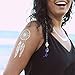 Tattify Metallic Jewelry and Quotes Temporary Tattoos, Egyptian Goddess, Set of 2