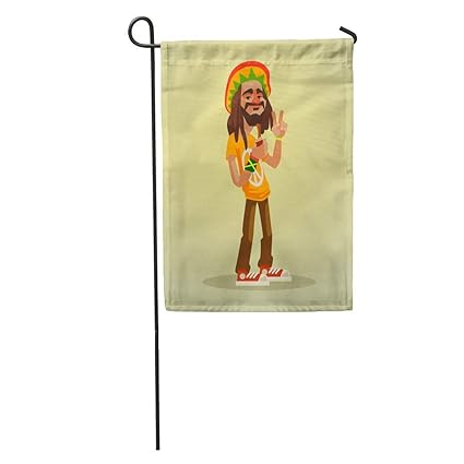 Amazon Com Dx Fashion Garden Flag Green Dreads Cute Happy