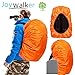Joy Walker Backpack Rain Cover Waterproof Breathable Suitable for (15-30L, 30-40L, 40-50L, 50-70L, 70-90L) Backpack Hiking/Camping/Traveling (orange, XXL (for 70-90L backpack))