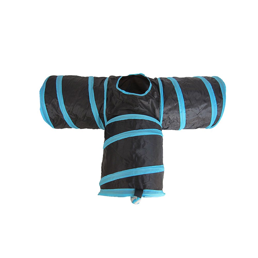 Cat Tunnel(3 Way ). Road Cat Toys Collapsible Tunnel - Premium Tube for Rabbits, Kittens, Large Cats, And Dogs