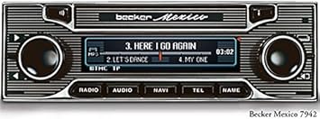 BECKER MEXICO RETRO - Radio+ Navigationssystem für Oldtimer (Mercedes, Porsche usw.) - LIMITIERTE Neuauflage - 2014/2015 - Bl