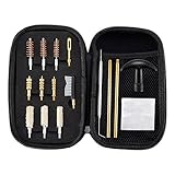 BOOSTEADY Universal Handgun Cleaning kit .357/.38/9mm.40.45 Caliber Pistol Cleaning Kit Brass Brush Jag and Cotton Mops