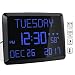 Day Clock, 11.5" Extra Large Display LED Digital Desk & Wall Calendar Alarm Day Clock with Date and Time, Battery Backup & 3 Alarms - Perfect for Elderly, Impaired Vision, Seniors, Dementia primary