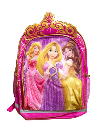 Disney Princesses Pink Backpack with Crown and Jewels