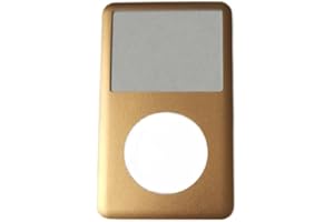 AMNOOL Color Quality Alloy Front faceplate case housing with Lens Repair Replacement for iPod Classic (Gold)