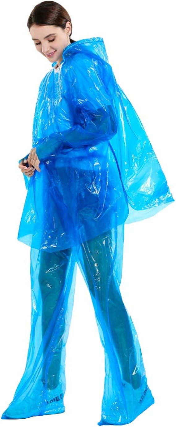 Einweg Regenmantel Für Erwachsene - Leichter Poncho Für Outdoor