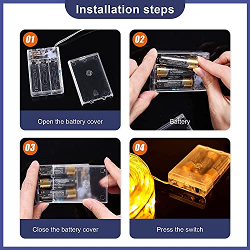 Weihnachtsband Deko Lichterkette 10M Glänzende Bänder Lichter 100 LEDs Lichterkette, Spitze Band Dekor für Weihnachten Garten Urlaub Party