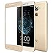 Le Pro 3 Screen protector, MicroP(TM) Full Screen 9H Hardness Ultra-thin Tempered Glass Front LCD Screen Protector for LeTV LeEco Le Pro 3 (Gold full coverage)
