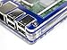 Zebra Case - Raspberry Pi 3B +, Pi 2, Pi B+ and 2B (True Blue) with Heatsinks