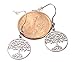 Tree of Life Dangle Earrings With Fishhook Backings, Stainless Steel - By Regetta Jewelry