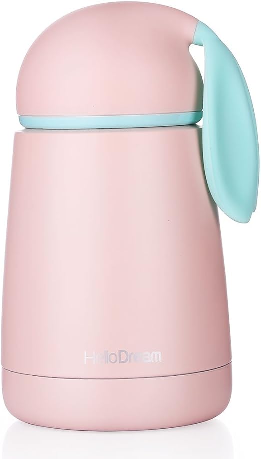 Amazon Com Oneisall Sb60292 Cute Rabbit Travel Thermos Mug Stainless Steel Insulated Bunny Coffee Thermos For Kids Rabbit Water Bottle 300ml Pink Kitchen Dining