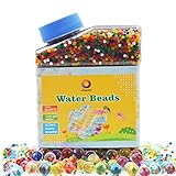 Water Gel Beads 9OZ (Almost 40,000pcs)Water Jelly Pearls Rainbow Mix for Kids Sensory Playing, Wedding Home Decoration,Plants Vase Filler Sold by Jangostor