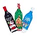 Tipsy Toasts Christmas Wine Bottle Covers - 3 Pack - Secret Santa - Gingerbread - Reindeer