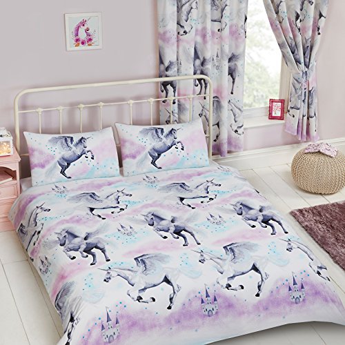 teal unicorn bedding