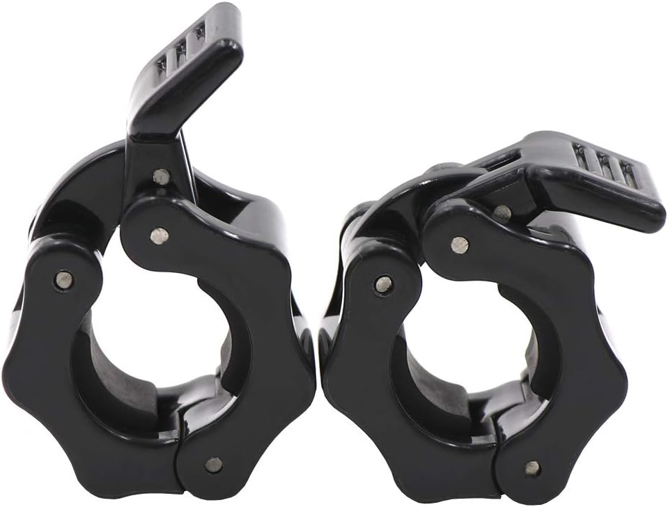 Disens 1 Inch Gym Barbell Clamps Quick Release Barbell Collar Clips for Bodybuilding,Weightlifting,Fitness Training