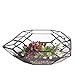 NCYP 6.5 x 5.9 x 11 Inches Geometric Glass Terrarium for Succulent, Air Plants - Large Irregular Clear Planter Pot, Indoor Tabletop Centerpiece, Wedding Garden Decor, Black (No Plants)