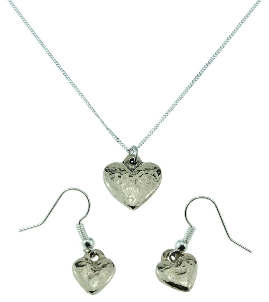 Pirantin Bronze 8th Anniversary Earring And Pendant Jewellery Set