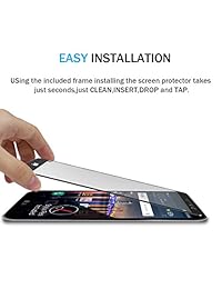 [paquete de 3] LG Stylo 3 Protector de visualización, LK [Full Cover] vidrio templado con garantía de reemplazo de por vida (negro)