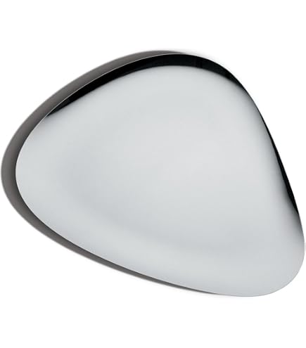 Amazon.com | Alessi Foix Round Tray Silver 44cm x 3cm: Serving Trays