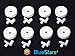 BlueStars WD35X21038 Dishwasher Lower Rack Wheel and Stud - Compatible with GE Kenmore Dishwashers - Easy to Install - Replaces WD12X10267 PS11726733 AP59863653 - PACK OF 8