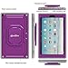 Fintie Case for All-New Amazon Fire HD 10 Tablet (7th Gen 2017) - [Tuatara Magic Ring] [360 Rotating] Multi-Functional Grip Stand Shockproof Protective Carry Cover w/Built-in Screen Protector, Purple