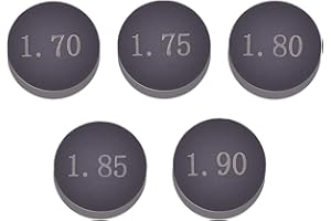 YS-TM 9.48mm O.D. Adjustable Valve Shim Refill Kit for Honda CRF450R CRF450RX CRF450X CRF250R CRF250RX 2002-2020,for Yamaha TTR250 WR250F WR450F YFZ450 F YFZ450R YZ250F (1.70mm 1.75mm 1.80mm 1.85mm 1.90mm)