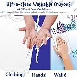 Crayola Ultra-Clean Washable Large Colouring Crayons Assorted 8 Pack view 4