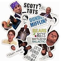 The Office Sticker Pack - Pack of 15 Office Themed Stickers, The Office TV Show Stickers for Water Bottles, MacBook, Laptop, Computer, Hydroflask