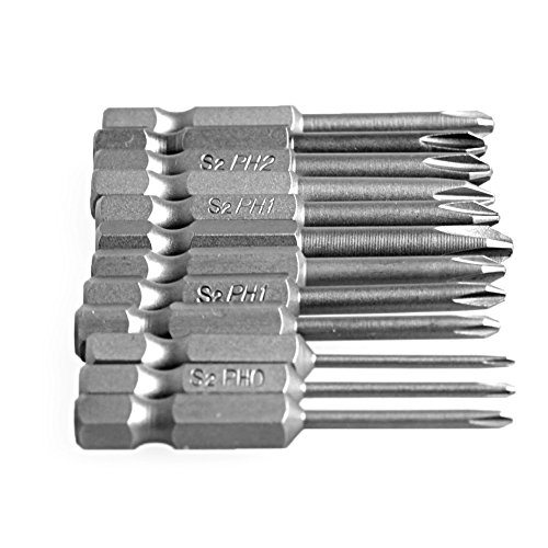 Feamos 12Pcs Hex Shank Magnetic Phillips Cross Screwdriver Bits 50mm 1/4 Inch - Thumbnail 3