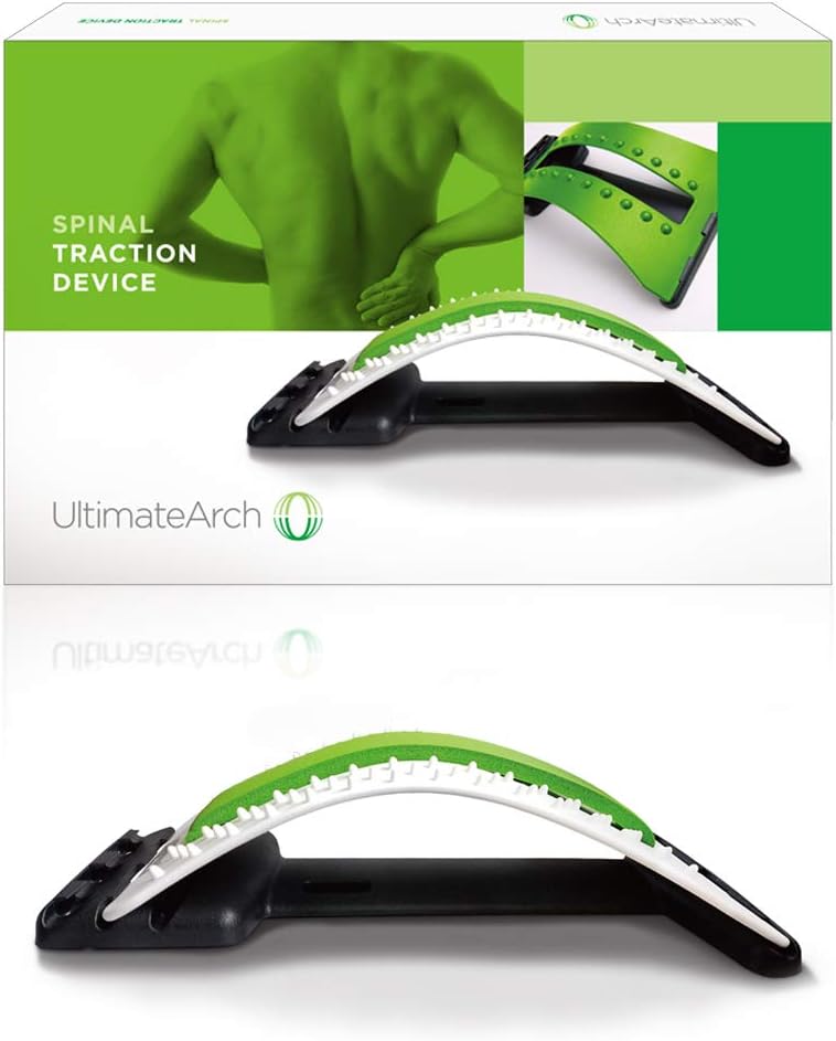 Back Stretcher for Lower Back Pain by Ultimate Arch - Spinal Traction Device for Back Pain Relief, Massage, Spine Decompression and Alignment: Health & Personal Care