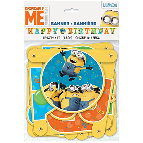 6ft Despicable Me Minions Birthday Banner - //coolthings.us